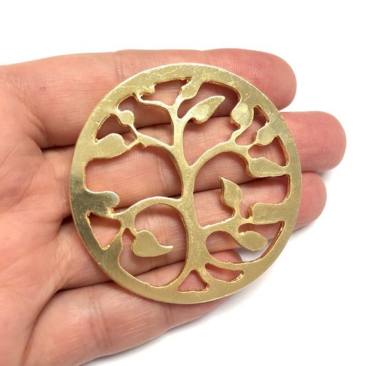 Altın Kaplama Hayat Ağacı Kolye Ucu(Büyük)