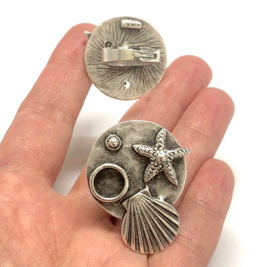 Antik versilberter Messingring - 18