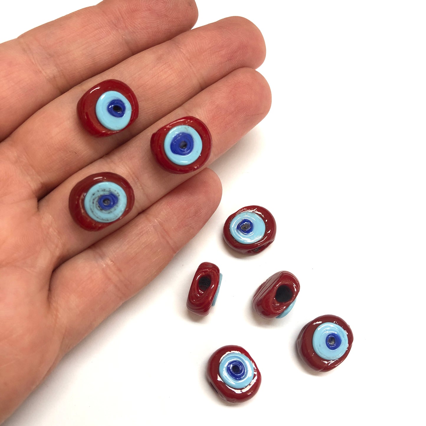 Calf's Eye Evil Eye Beads 15 mm -15 