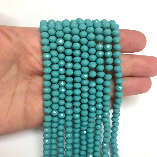 Chinese Crystal 6mm - 7 - Turquoise