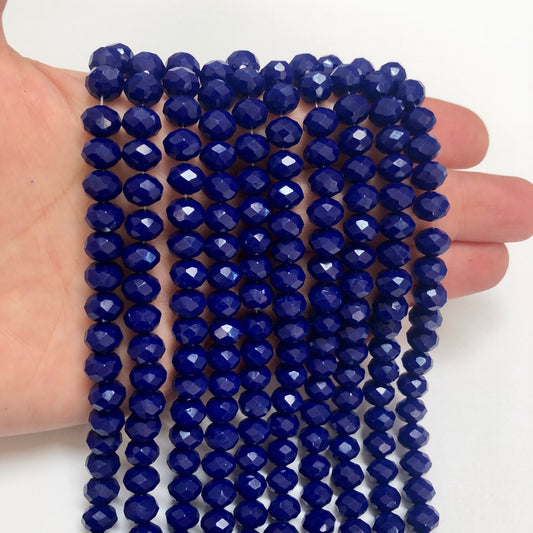 Crystal Beads, Chinese Crystal-8mm-30 Iced Janjan Blue
