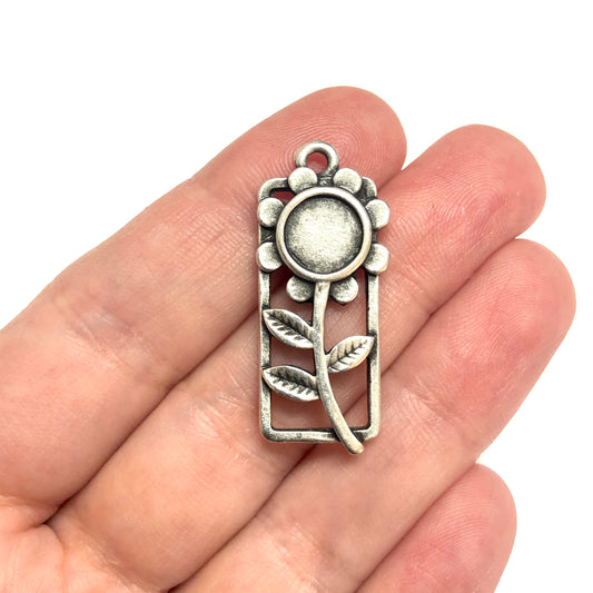 Antique Silver Plated Pendant -44