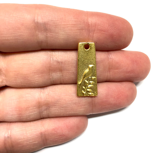 Mattvergoldeter Anhänger -30 (groß)