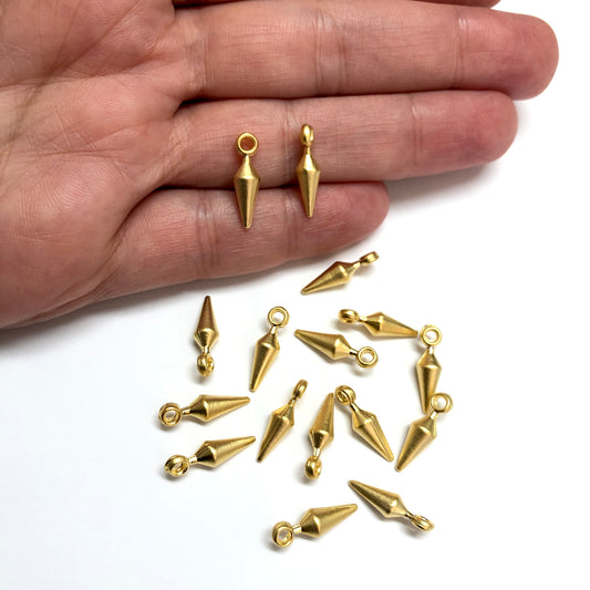 Mat Altın Kaplama Kolye Ucu -061