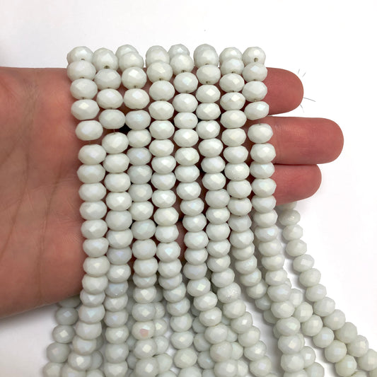 Crystal Beads, Chinese Crystal-8mm-30 Iced Janjan Blue