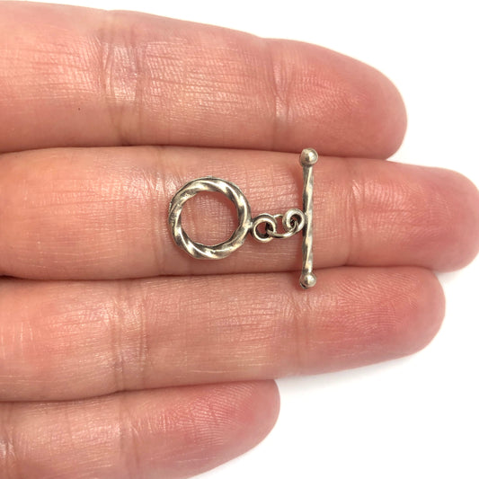 Antik Gümüş Kaplama T - Kilit - 2