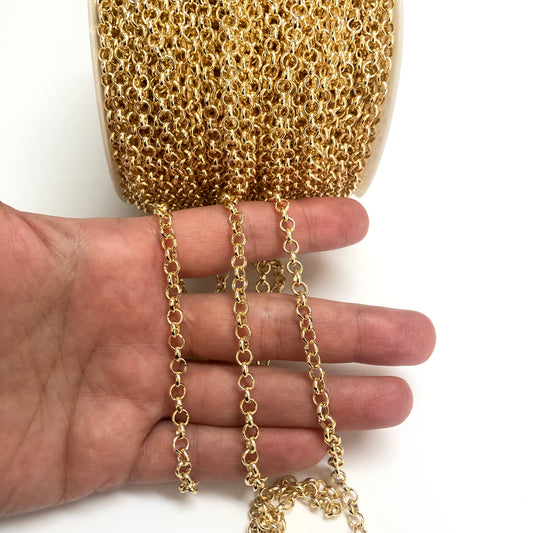 Gold Plated 4mm Doc Chain