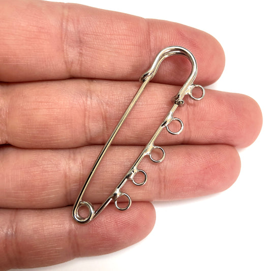 Rodyum Kaplama 5'li İskoç İğnesi