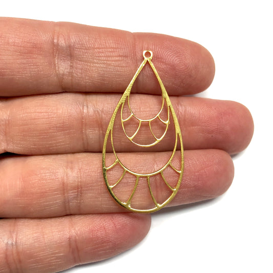 Vergoldeter großer bunter Zirkon-Stein-Ohrring-Apparat