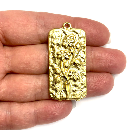 Matte Gold Plated Pendant -30 (Large)