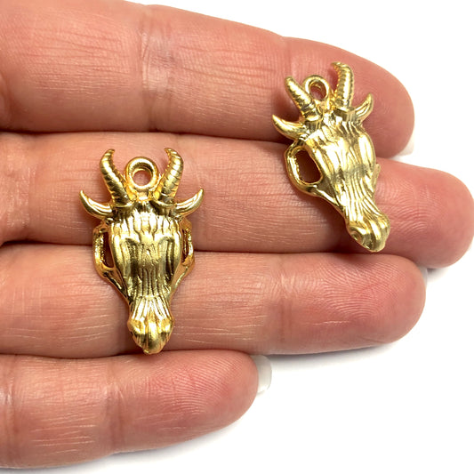 Mat Altın Kaplama Kolye Ucu - 0104