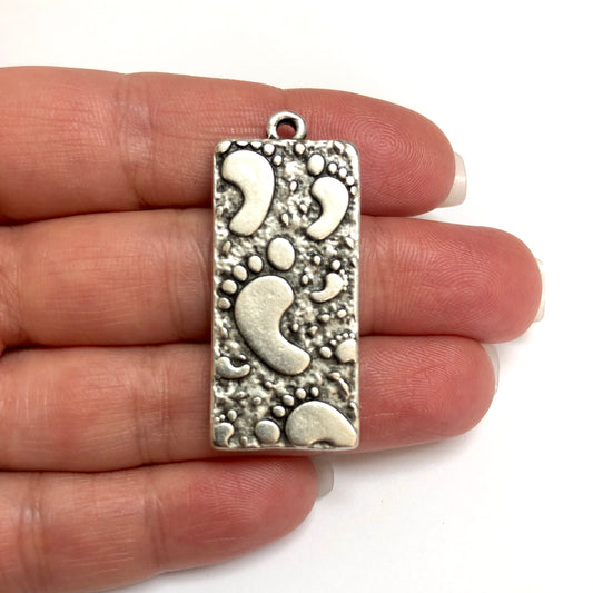 Antik Gümüş Kaplama Kolye Ucu -110