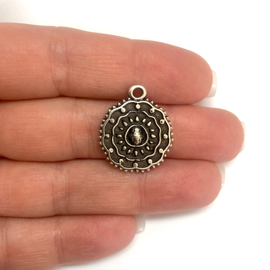 Antique Silver Plated Pendant -44