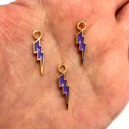 Vergoldeter, emaillierter Lightning Swing Aufsatz – Weiß