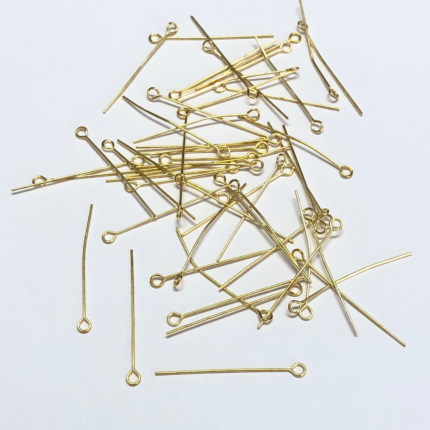 Gold Plated Flat Nails 20 MM