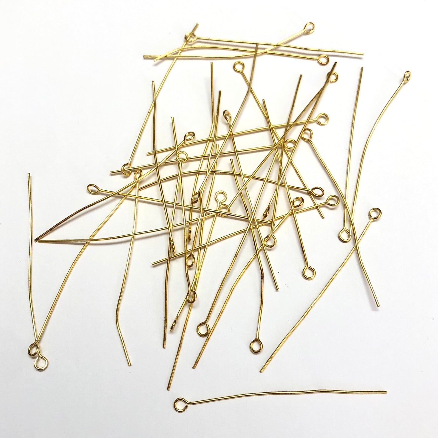 Gold Plated Flat Nails 20 MM