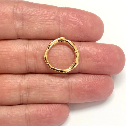 Gold Plated Framed Hand Painted Ceramic Eye Pendant-5