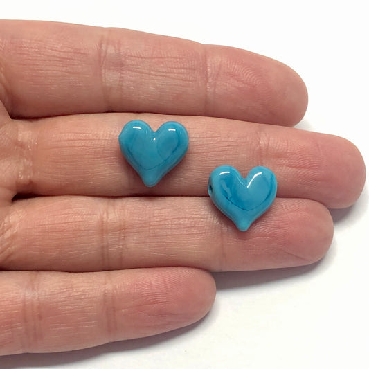 Herz aus Muranoglas - Blau