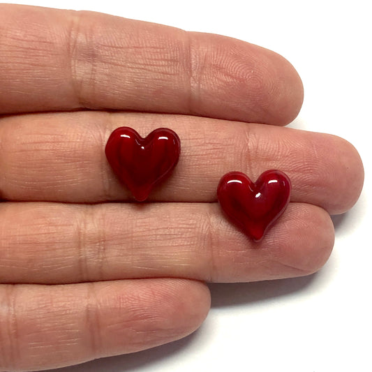 Murano Cam Kalp - Kırmızı