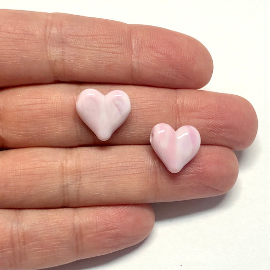 Murano Glass Heart - Pink