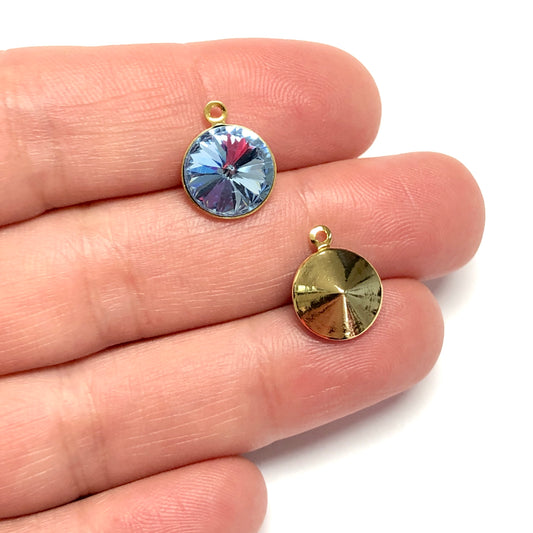 Vergoldeter Rivolli-Kristall – Flieder