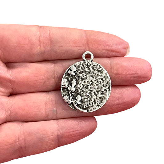 Antique Silver Plated Pendant -12