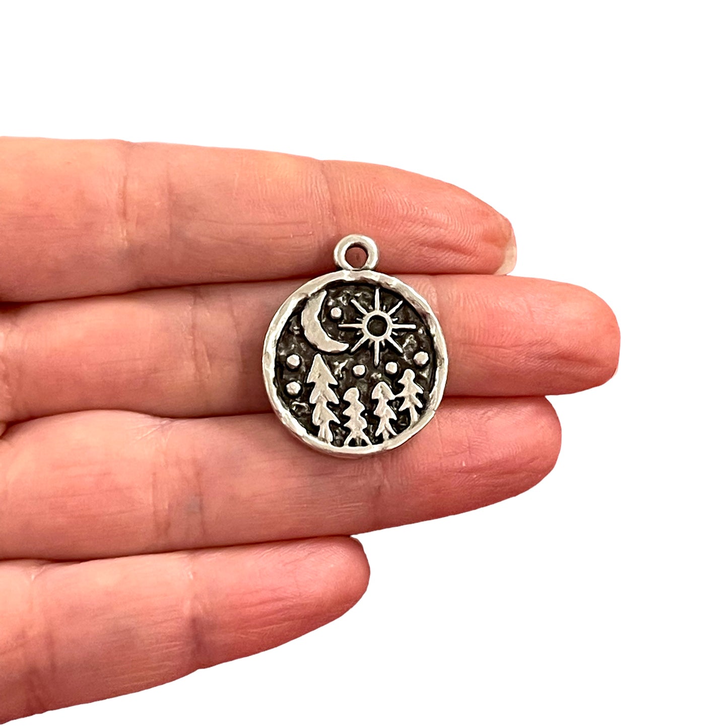 Antique Silver Plated Pendant -22