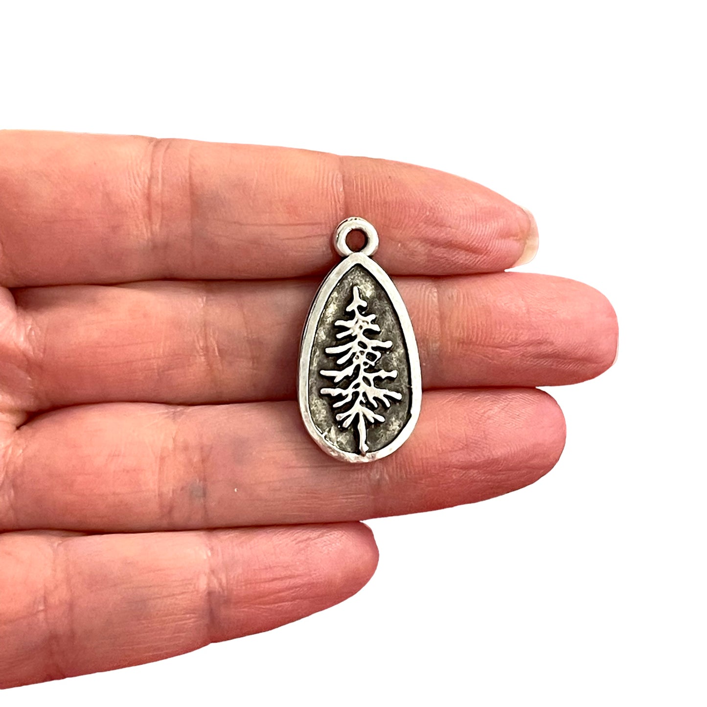 Antique Silver Plated Pendant -13