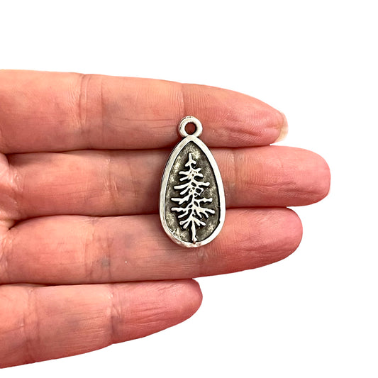 Antique Silver Plated Pendant -13