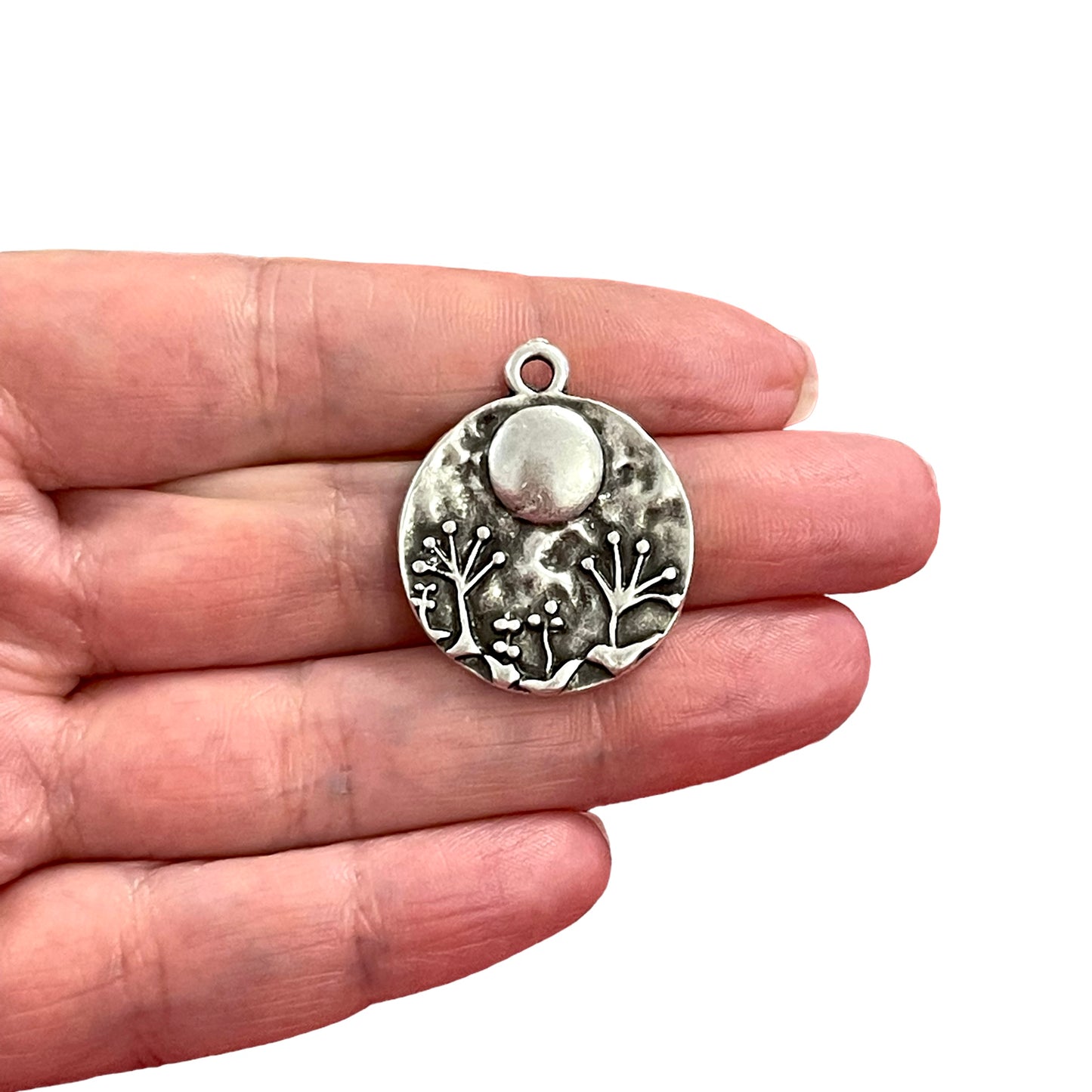 Antique Silver Plated Pendant -18