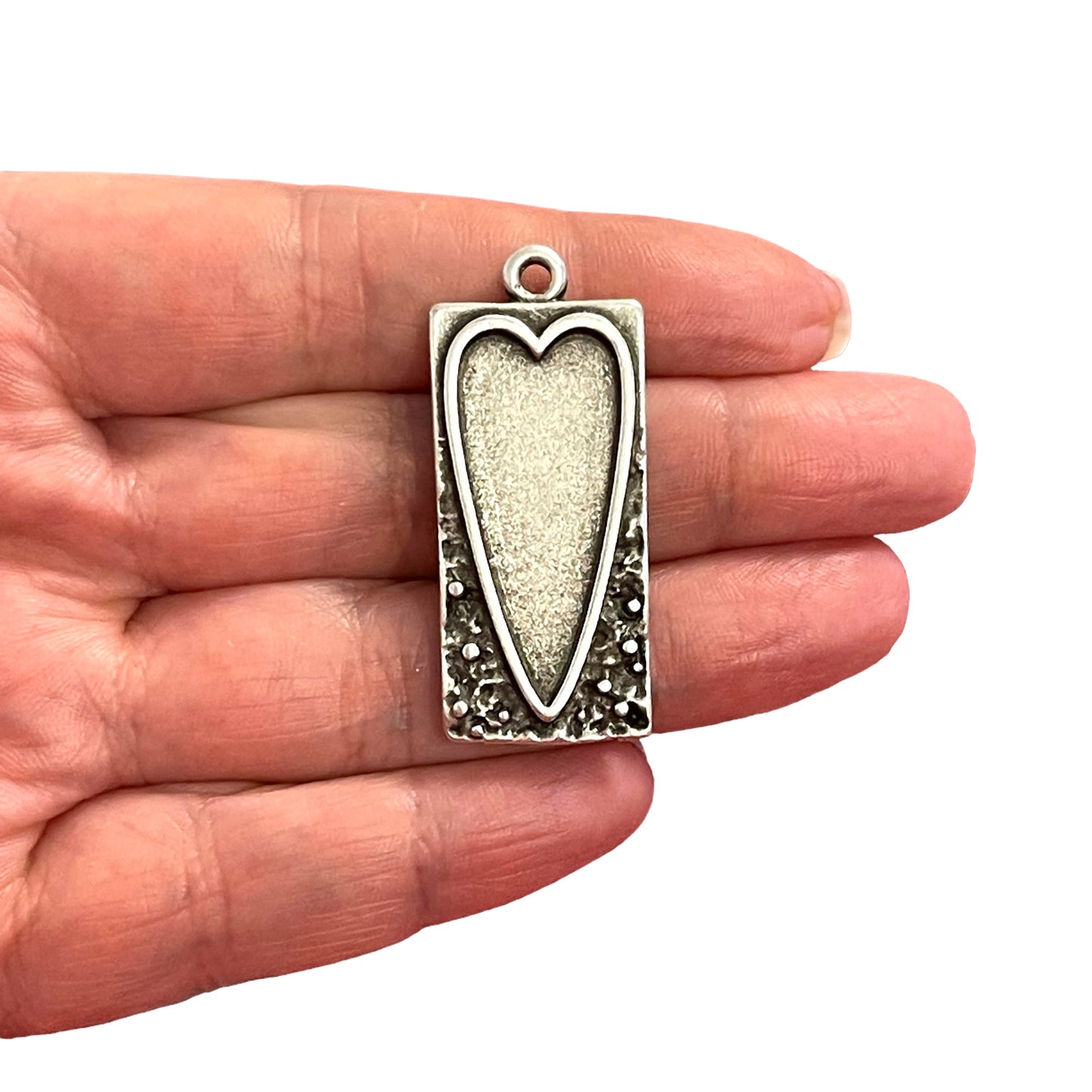 Antique Silver Plated Pendant -19