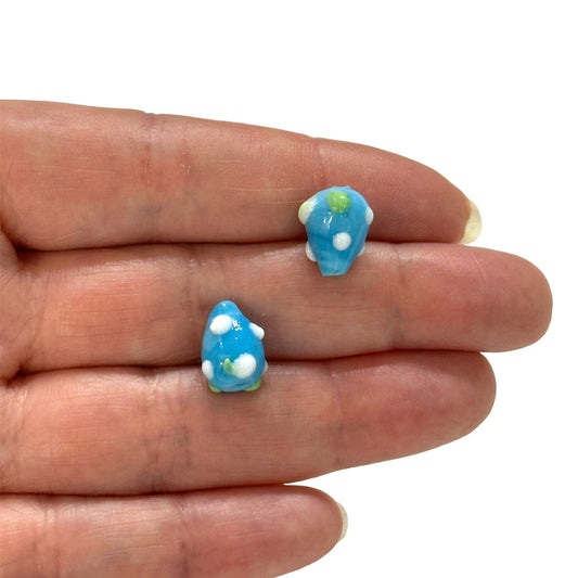 Murano Cam Çilek - Mavi