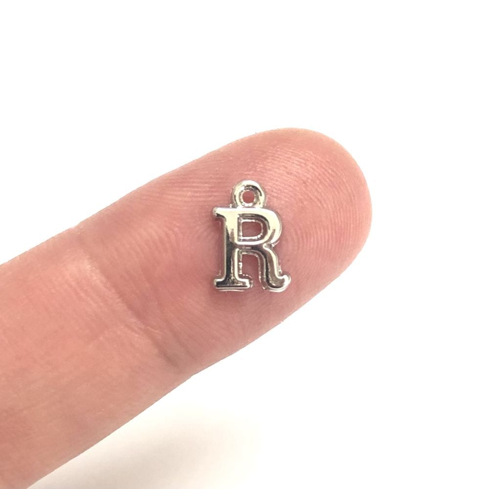 Rhodium Plated Hanging Letter