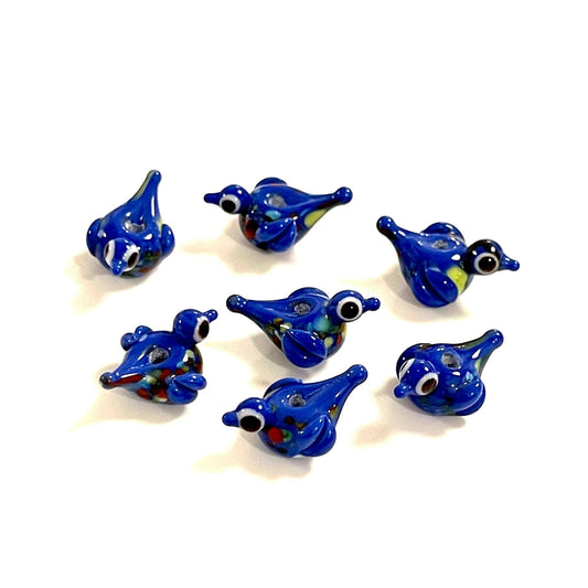 Vogel aus Muranoglas - Kobalt