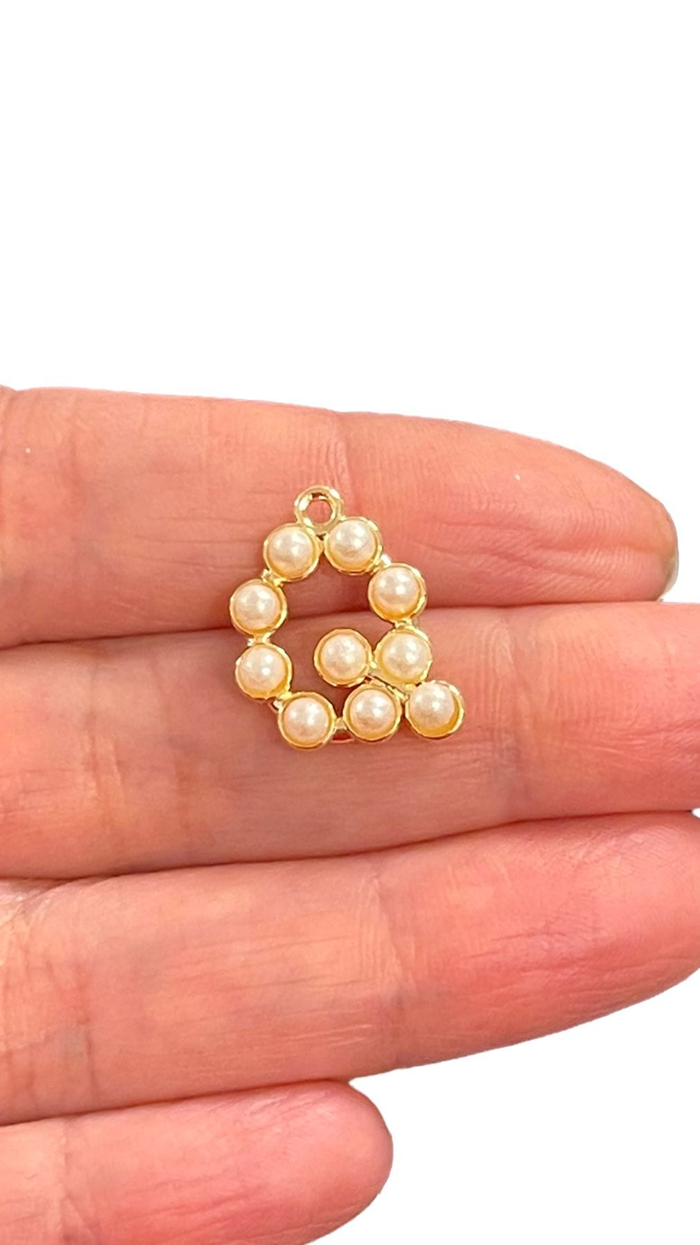 Vergoldeter Mini-Perlenbuchstabe