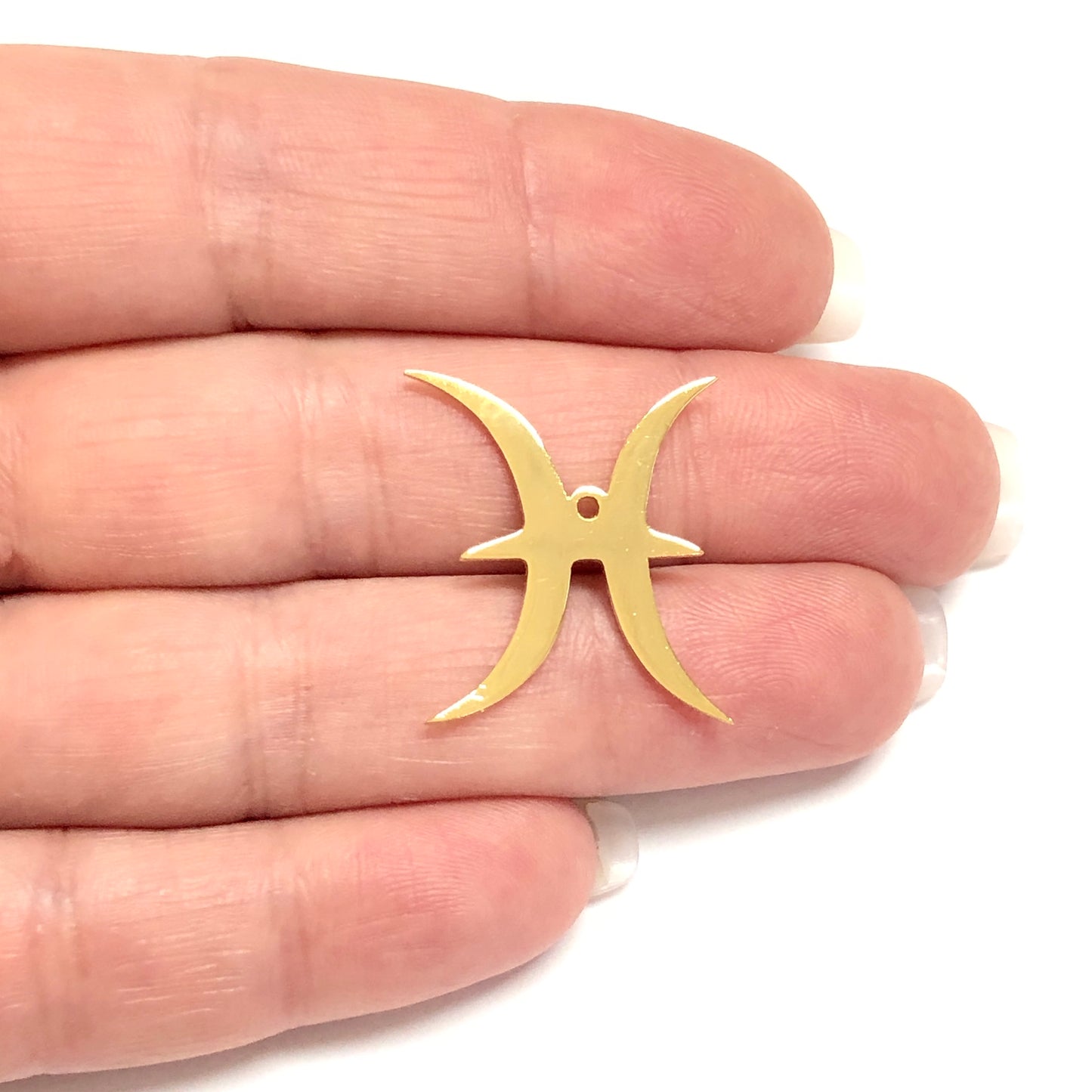 Brass Gold Plated Zodiac Symbol Pendant