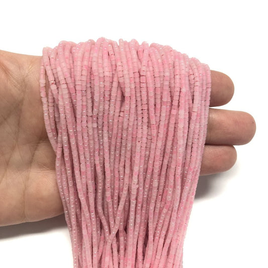 Afghan Beads - 3 Iced Pink