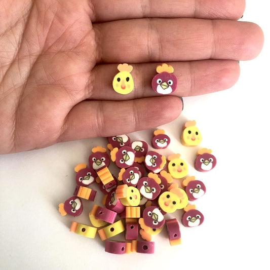 Polymer Clay (Fimo) Karışık Renkli Civciv