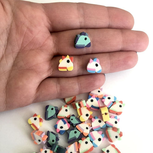 Polymer Clay (Fimo) Mixed Color Unicorn