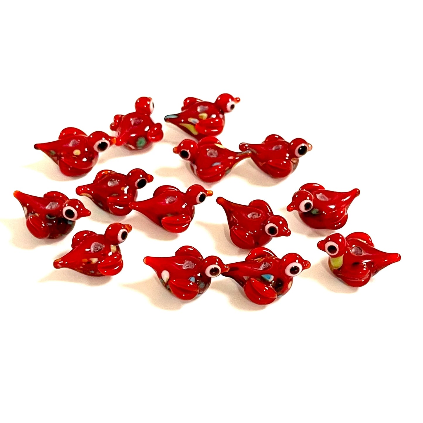 Murano Glass Bird - Red