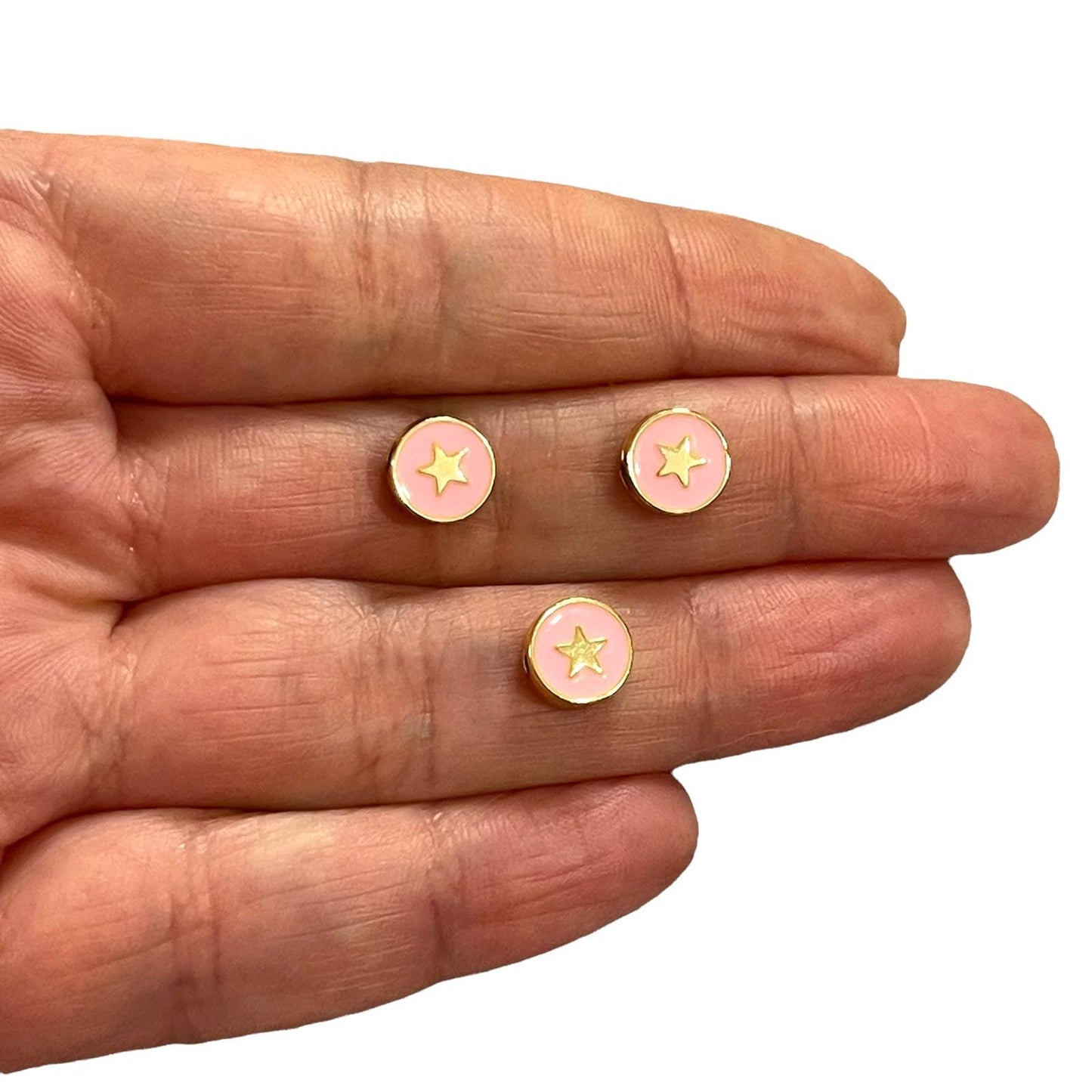 Vergoldetes Emaille-Stern-Werkzeug - Pink