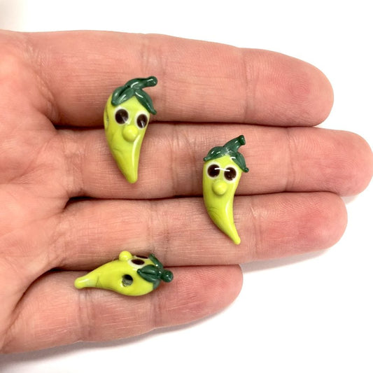Murano Glass Green Pepper